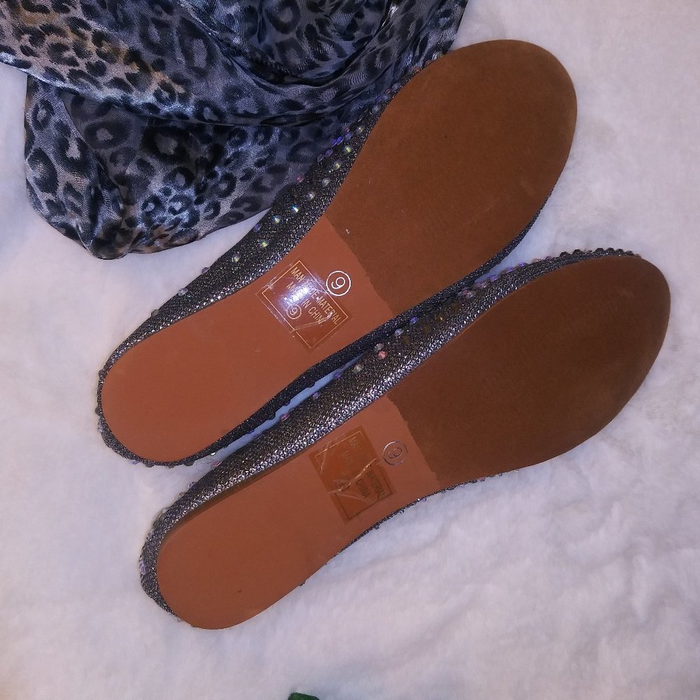 All-Over Rhinestone Studded Flats - Picture 8 of 9